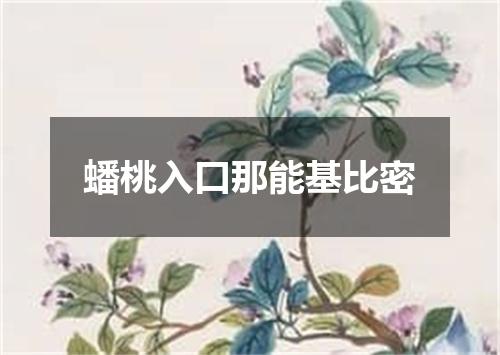 蟠桃入口那能基比密