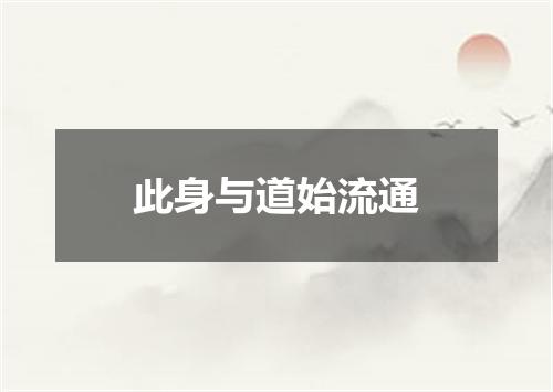 此身与道始流通