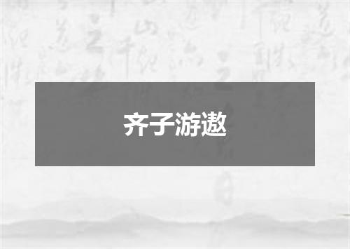 齐子游遨