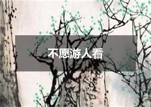 不愿游人看