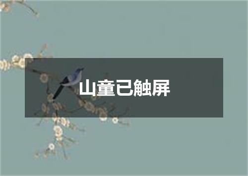 山童已触屏