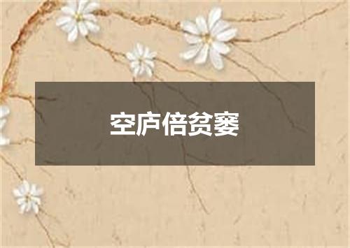 空庐倍贫窭