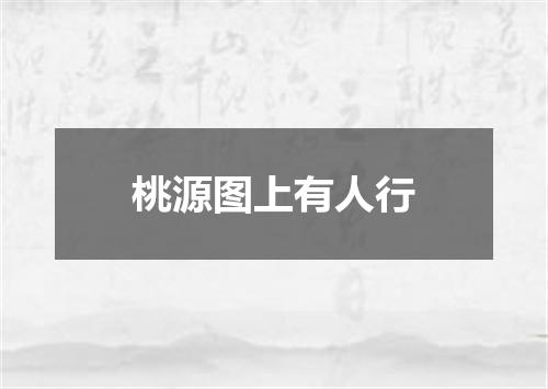桃源图上有人行