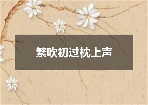 繁吹初过枕上声