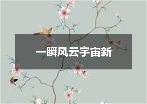 一瞬风云宇宙新