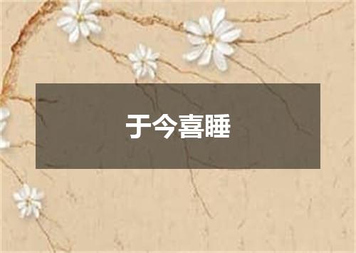 于今喜睡
