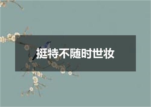 挺特不随时世妆