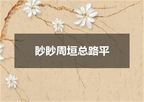 眇眇周垣总路平