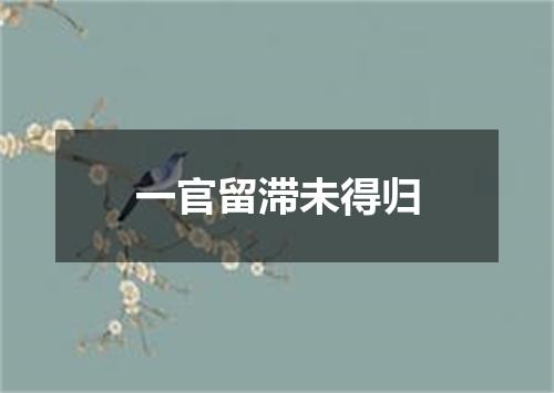 一官留滞未得归