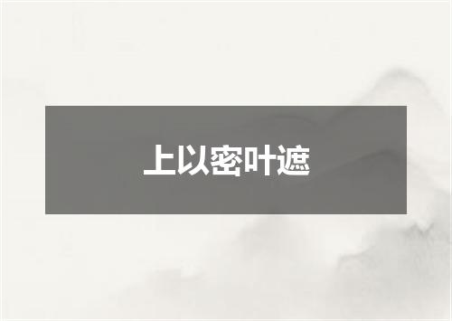 上以密叶遮