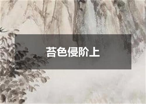 苔色侵阶上