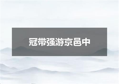 冠带强游京邑中