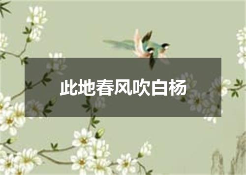 此地春风吹白杨