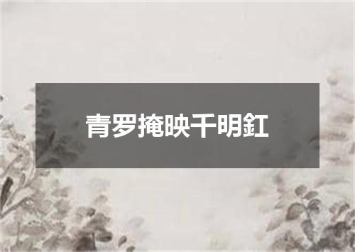 青罗掩映千明釭
