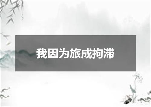我因为旅成拘滞