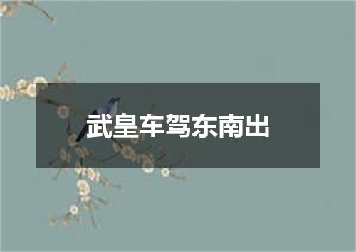 武皇车驾东南出