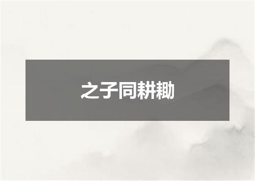 之子同耕耡