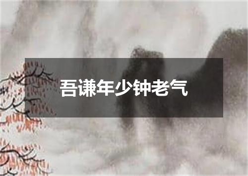 吾谦年少钟老气