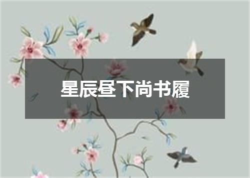 星辰昼下尚书履