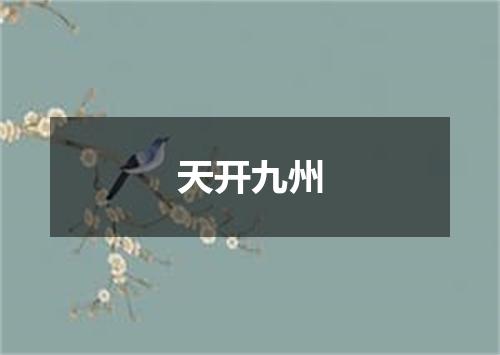 天开九州
