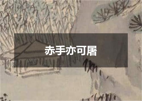 赤手亦可屠