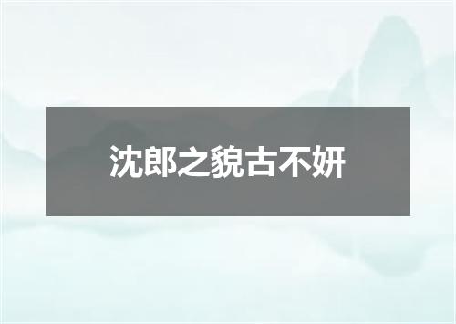 沈郎之貌古不妍
