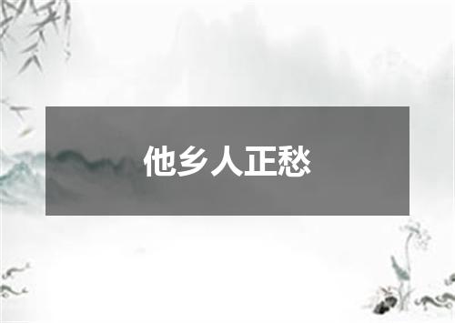 他乡人正愁