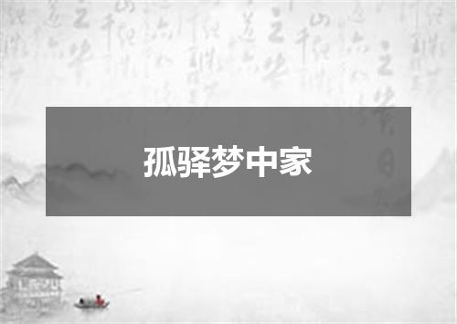 孤驿梦中家