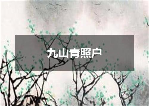 九山青照户