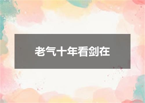 老气十年看剑在
