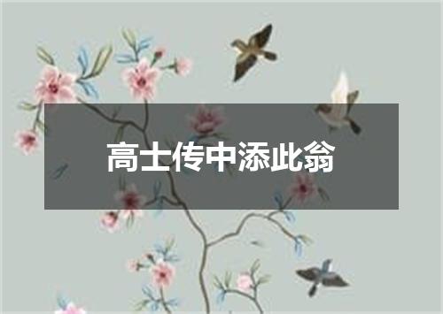 高士传中添此翁