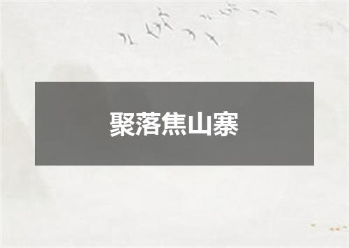 聚落焦山寨