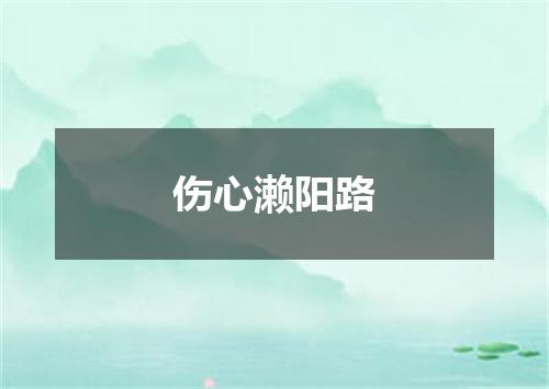 伤心濑阳路
