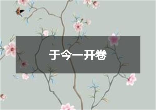 于今一开卷