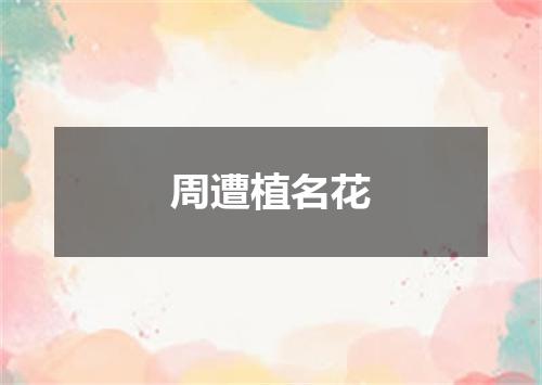 周遭植名花