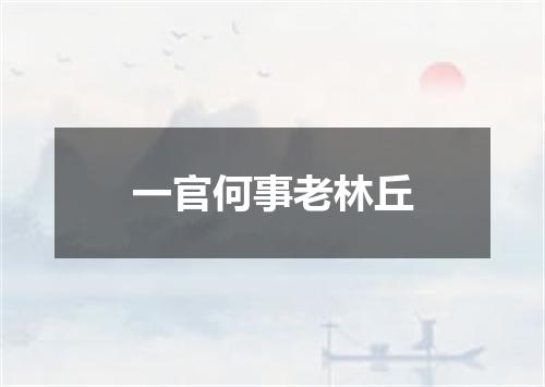 一官何事老林丘