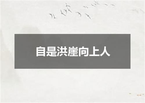 自是洪崖向上人