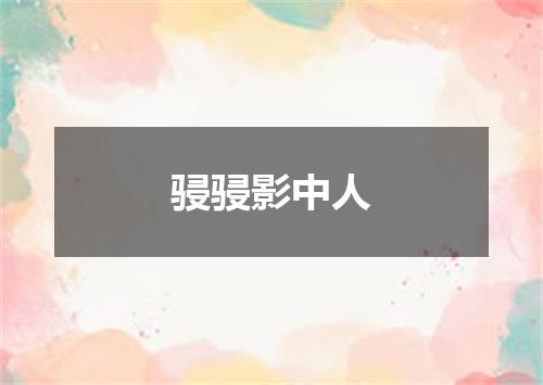 骎骎影中人