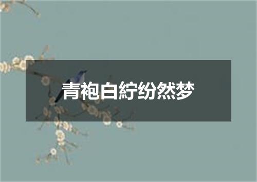 青袍白紵纷然梦
