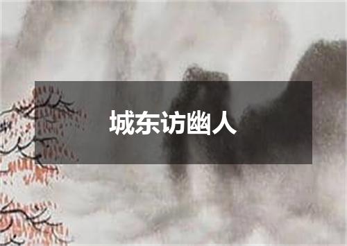 城东访幽人
