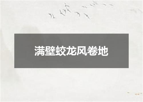 满壁蛟龙风卷地
