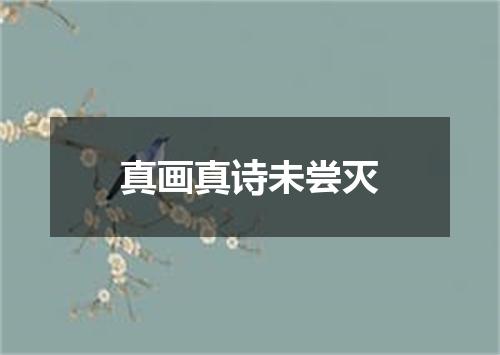 真画真诗未尝灭