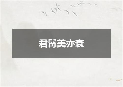 君髯美亦衰