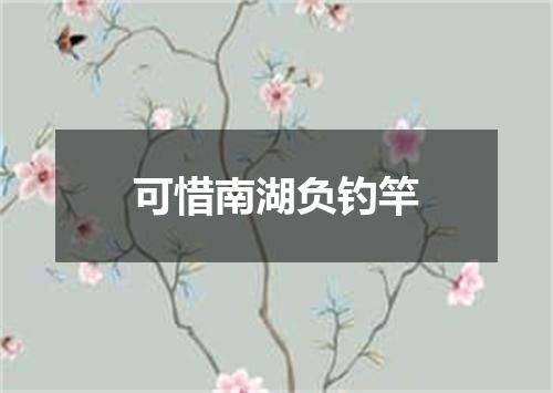 可惜南湖负钓竿