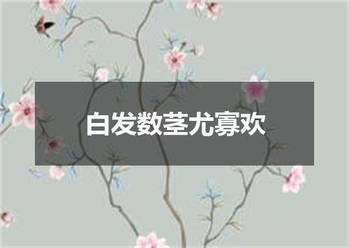 白发数茎尤寡欢