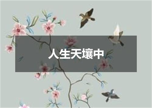 人生天壤中