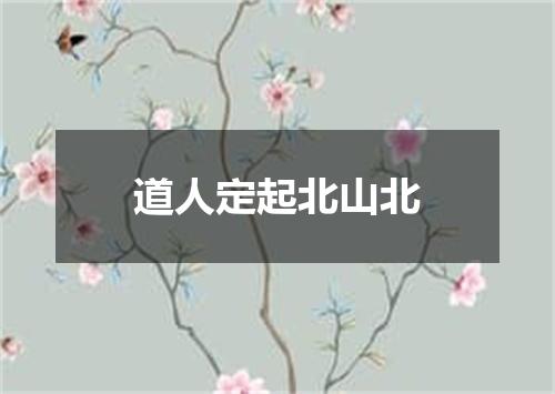 道人定起北山北