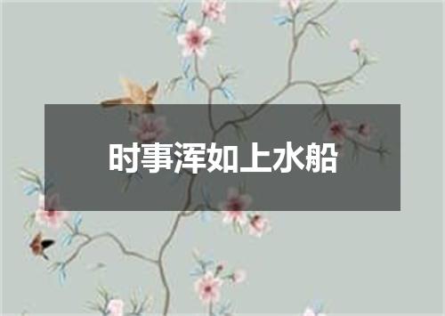 时事浑如上水船