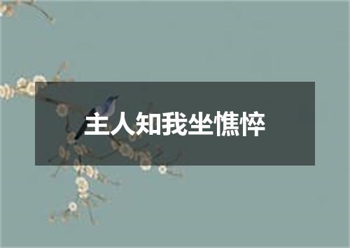 主人知我坐憔悴