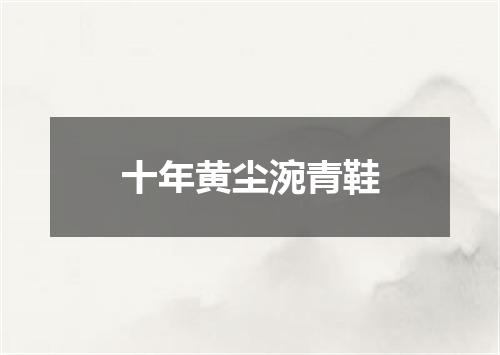 十年黄尘涴青鞋